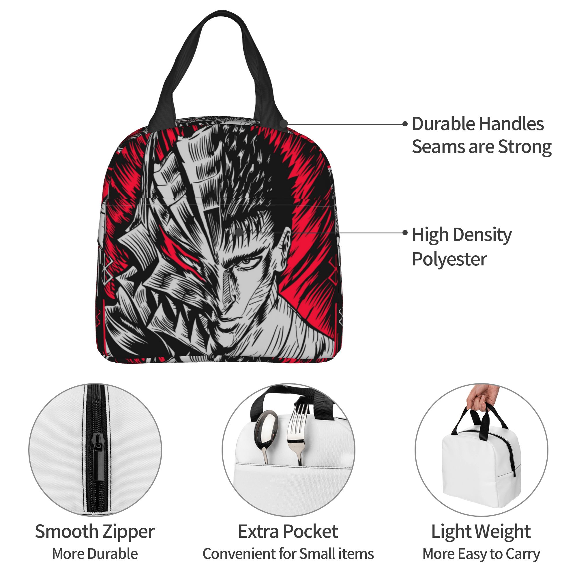 Travel Accessories Brand - B-Berserks Tas Makan Siang Terisolasi Termal