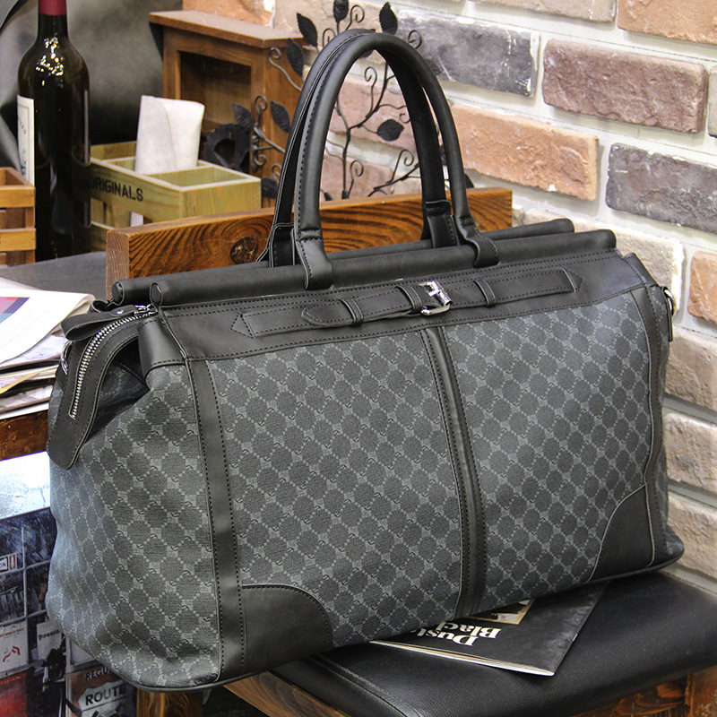 Travel Accessories Bag For Men - Tas tangan pria, tas perjalanan kotak-kotak