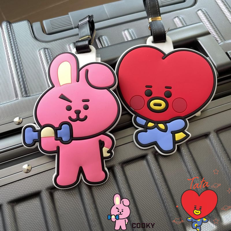 Travel Accessories Deals - Gantungan kunci kartun BT21 lucu Kawaii,