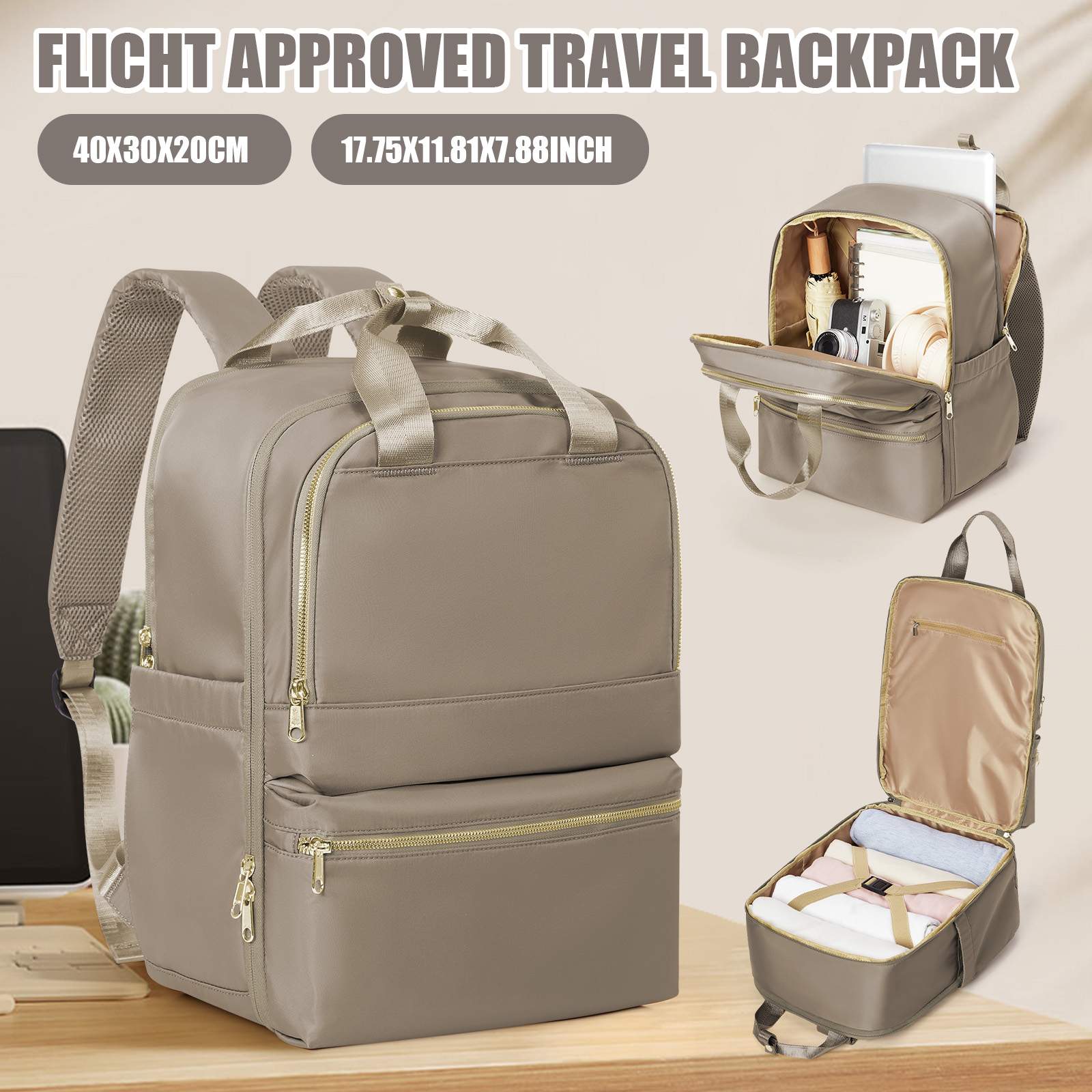 Travel Packing Accessories - Ryanair 40x30x20 Tas Ransel Perjalanan untuk