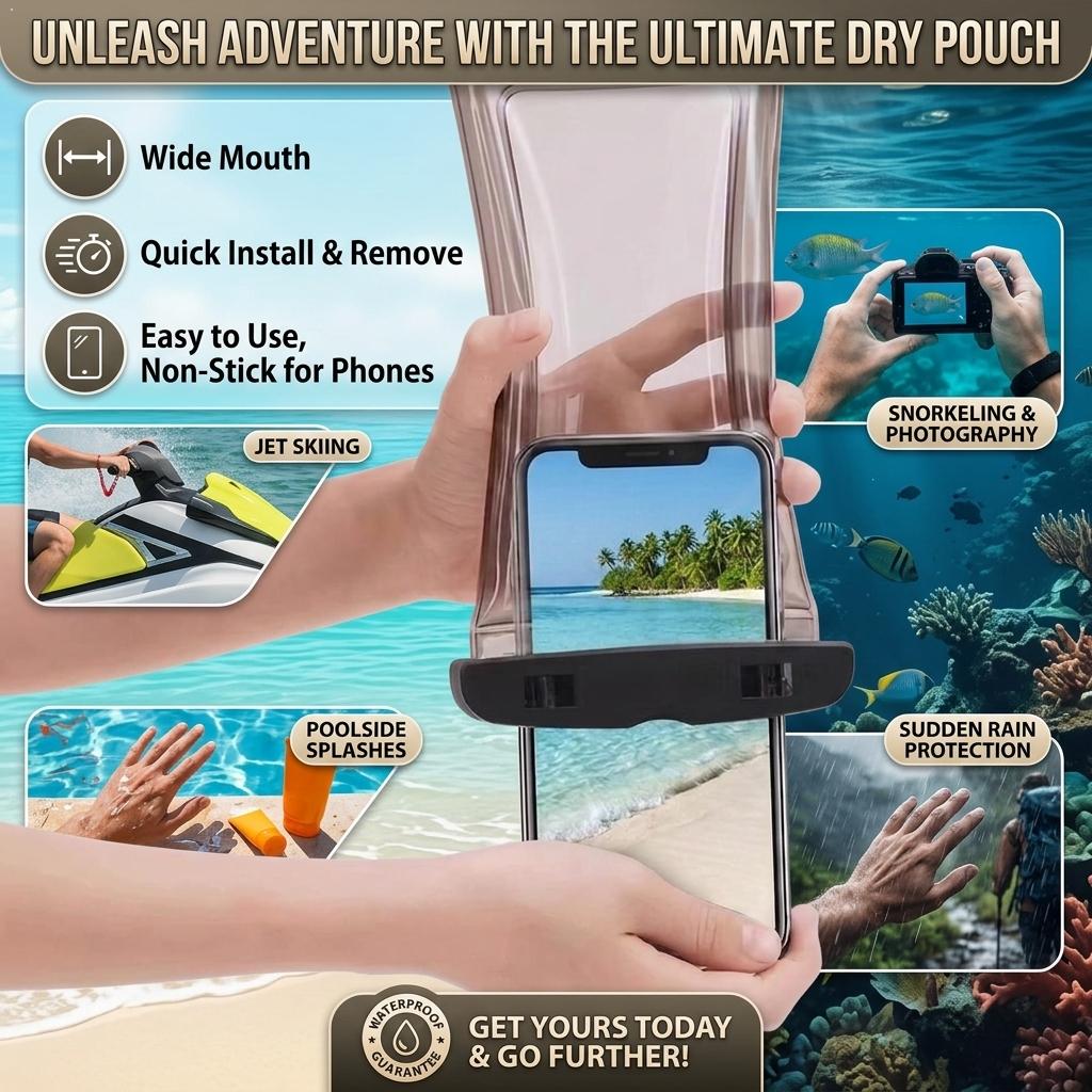 Travel Accessories Bag - Kantong Tahan Air untuk Ponsel, Tas