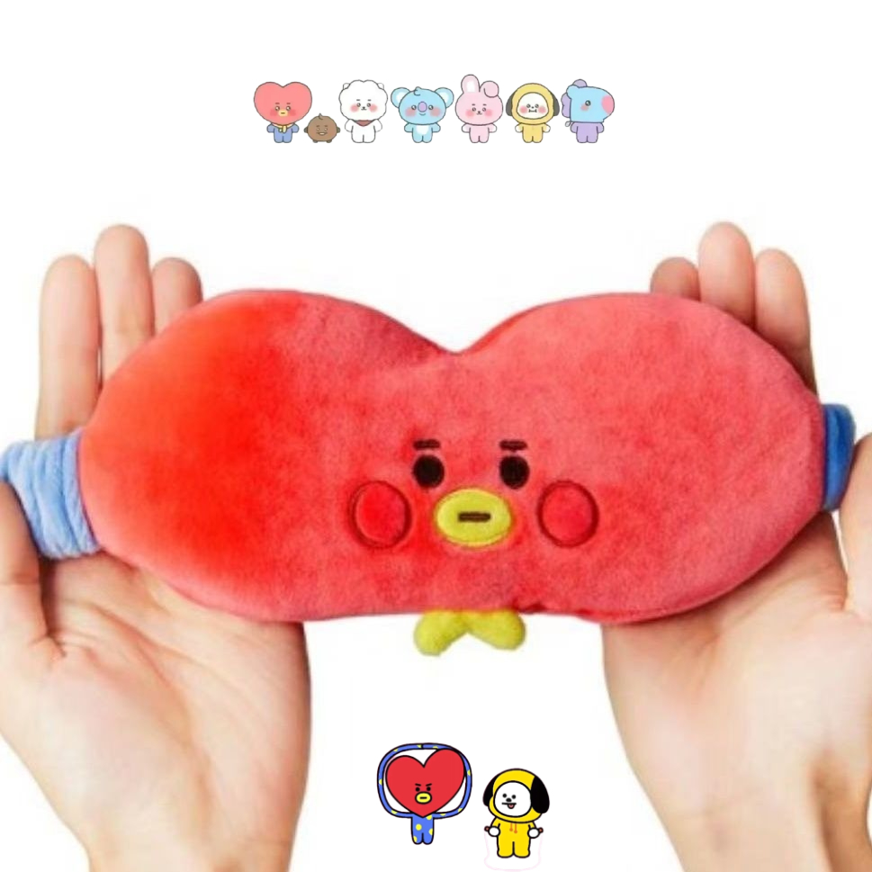 Travel Accessories Deals - Masker mata boneka plush BT21 imut