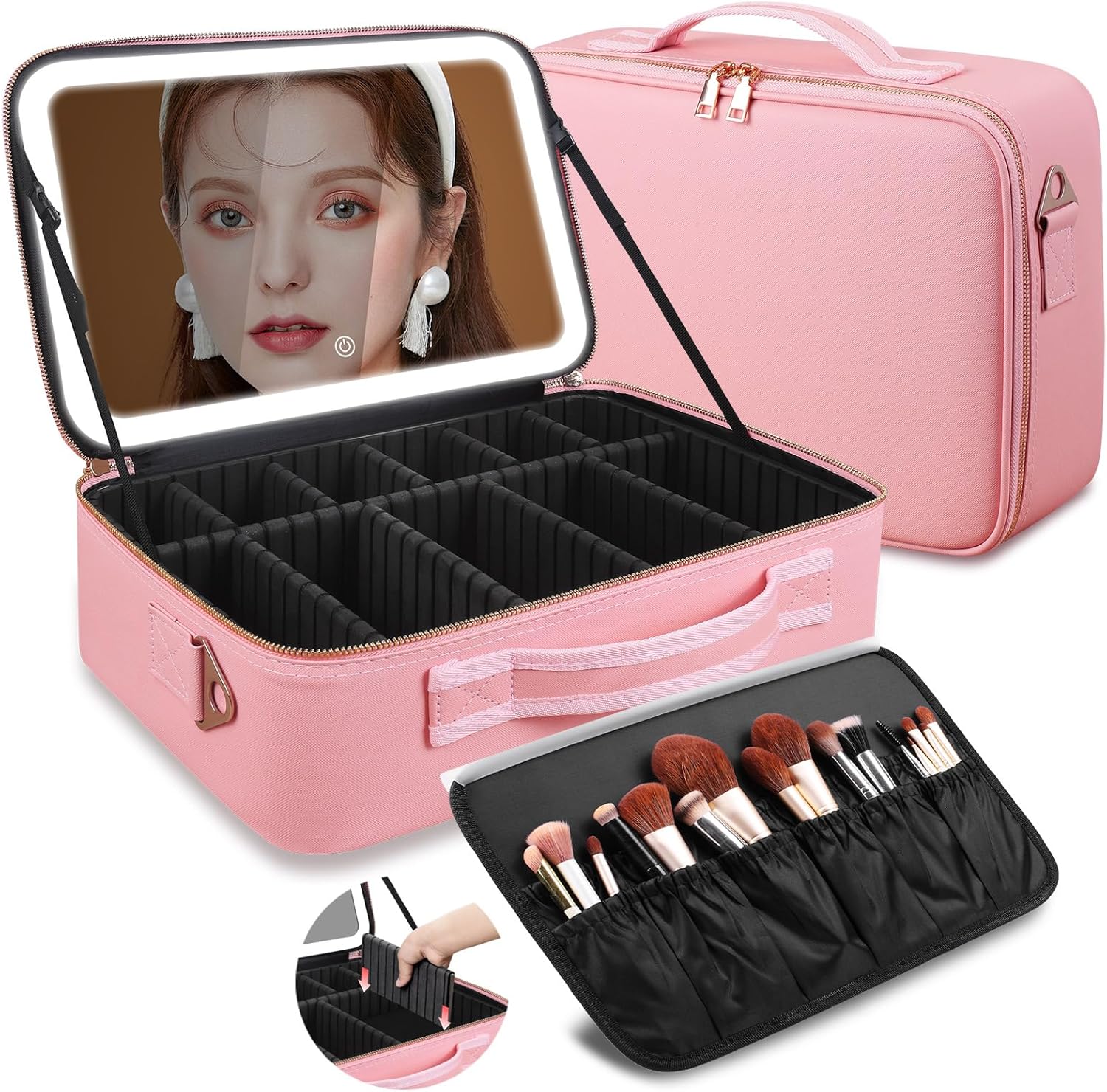Travel Accessories Bag - Tas Makeup Kapasitas Besar 15''X11'' dengan