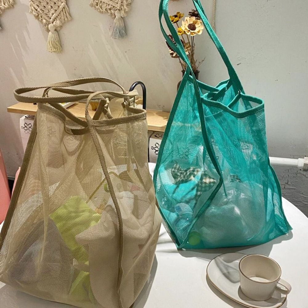Tas Pantai Berbahan Jaring Rin - Travel Packing Accessories ulasan dan harga