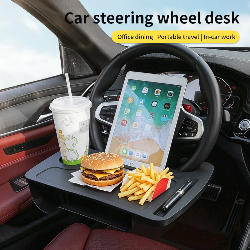 Meja Nampan Setir Mobil 2-IN-1 - Travel Accessories Car ulasan dan harga