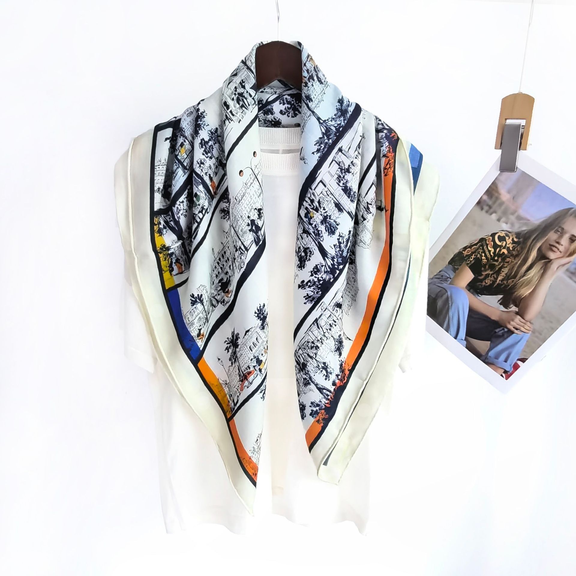 70% Wol 30% Sutra, Syal Wanita - Travel Accessories Brand ulasan dan harga