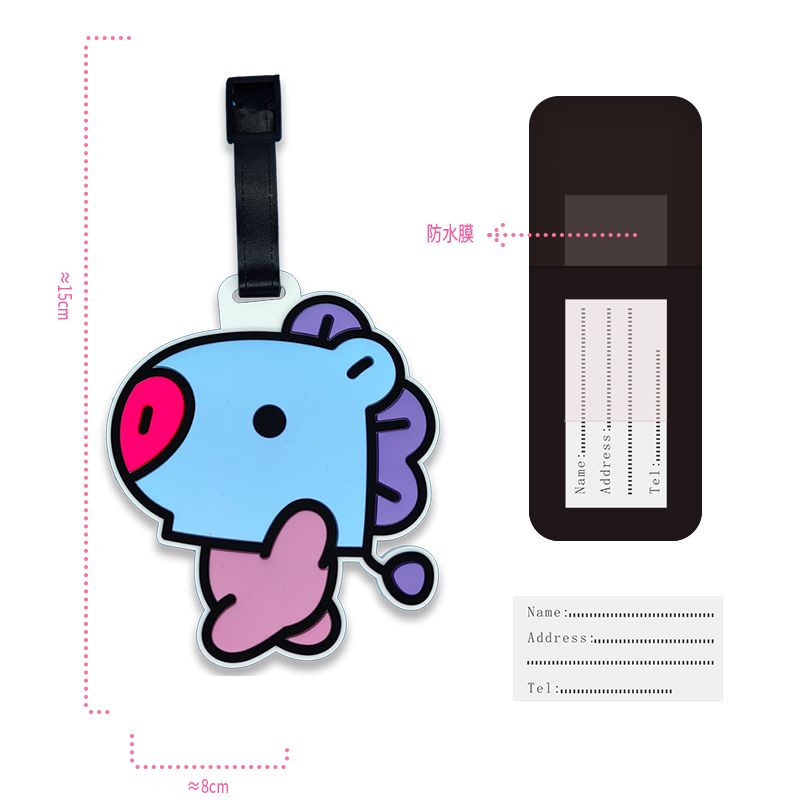 Gantungan kunci kartun BT21 lu - Travel Accessories Deals ulasan dan harga