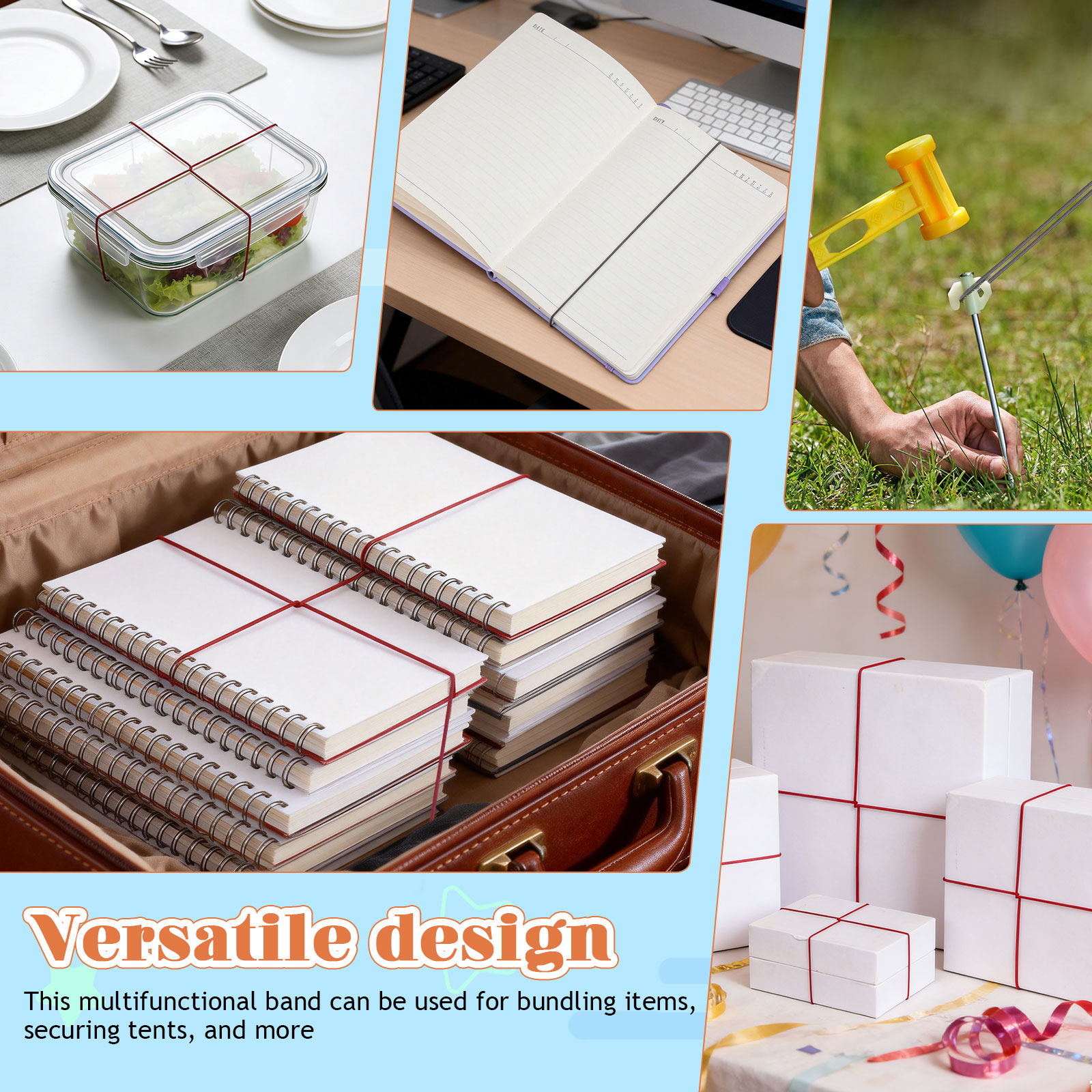 10 buah Pita Elastis Nilon yan - Travel Notebook Journal ulasan dan harga
