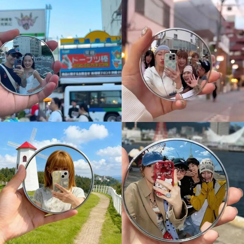 Cermin Selfie Genggam Portabel - Travel Accessories Deals ulasan dan harga