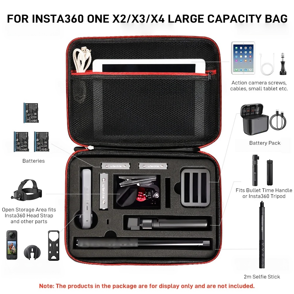 Kotak untuk Insta360 X5 X4 X3  - Travel Video Accessories ulasan dan harga