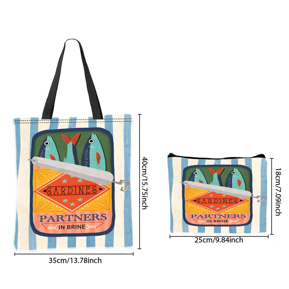 Tas Tangan Grafis Sardine Part - Travel Accessories Bag ulasan dan harga
