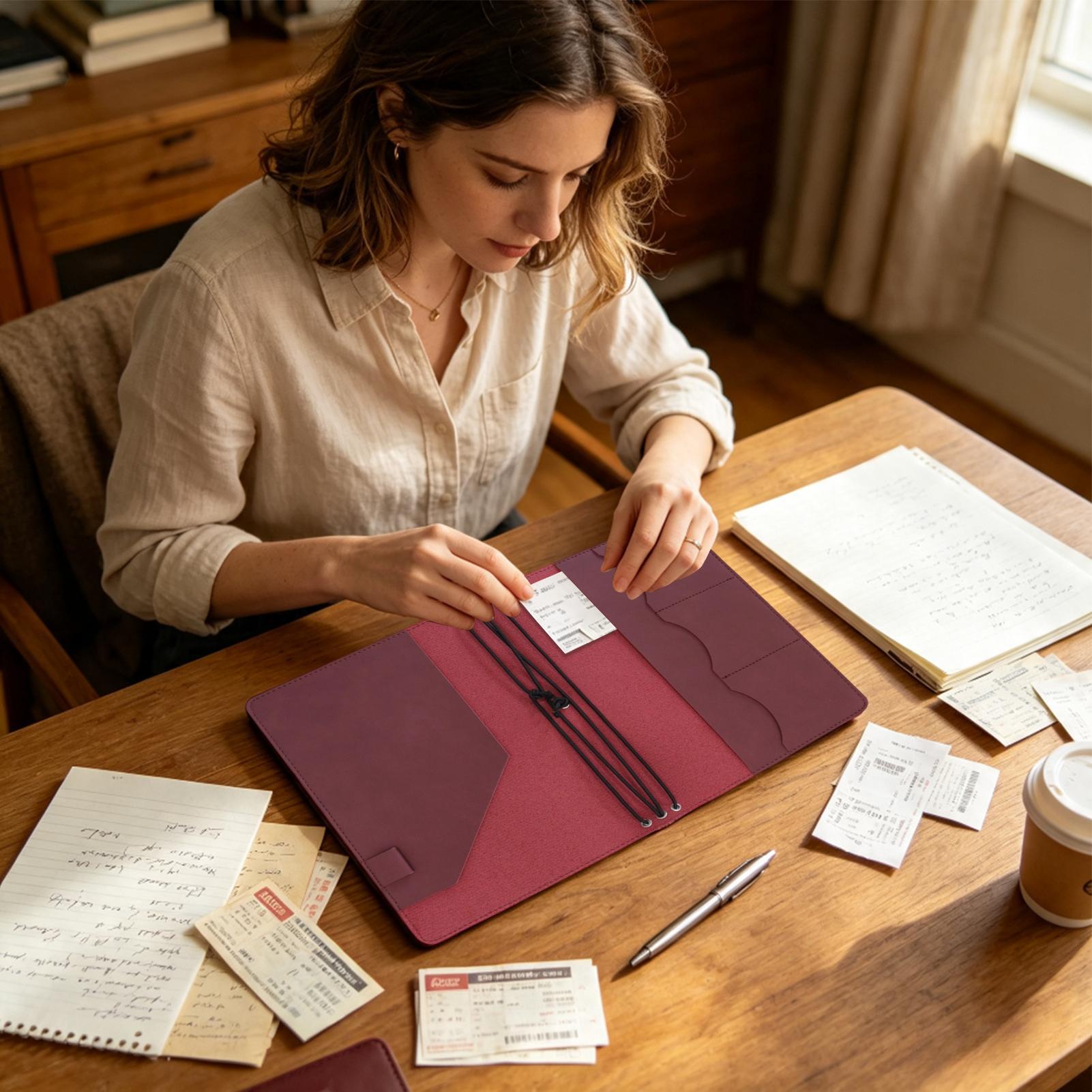 Sampul Jurnal A5, Bahan Kulit  - Travel Notebook Journal ulasan dan harga