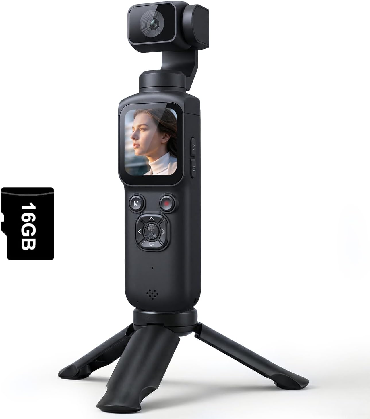 Kamera Vlog Pocket 3-Axis Gimb - Travel Video Accessories ulasan dan harga