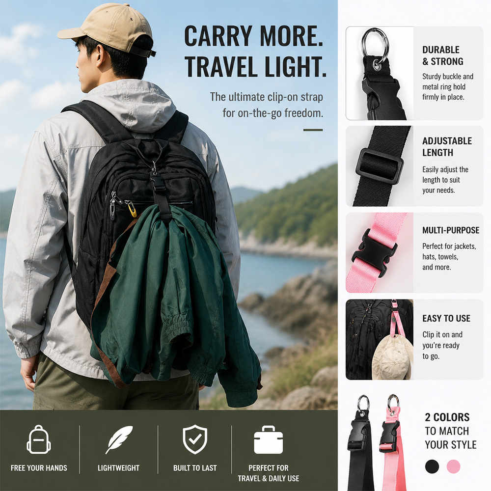 Tali Bagasi Anti Maling Portab - Travel Accessories Bag For Men ulasan dan harga