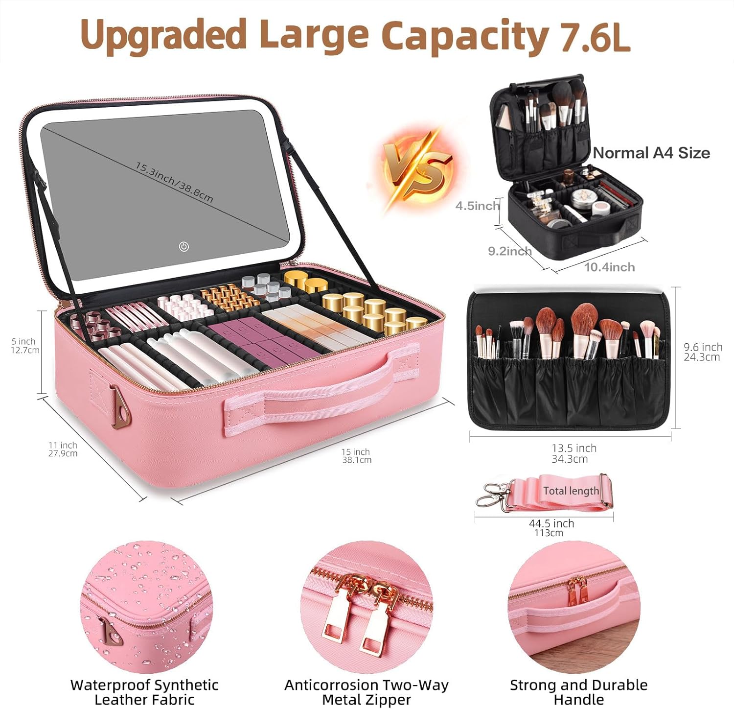 Tas Makeup Kapasitas Besar 15' - Travel Accessories Bag ulasan dan harga
